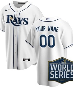 Tampa Bay Rays 2020 Mlb Custom Personalized White Custom Jersey