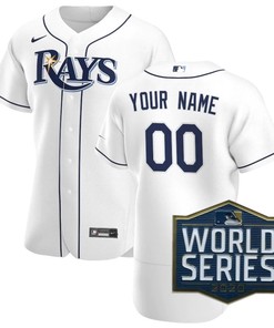 Tampa Bay Rays 2020 Mlb Custom Personalized White Jersey