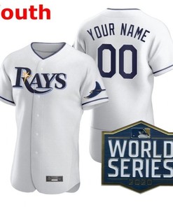 Tampa Bay Rays 2020 Mlb Personalized Custom White Youth Custom Jersey