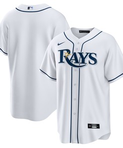 Tampa Bay Rays Home Blank Replica Jersey - White Mlb