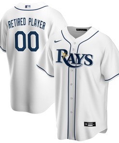 Tampa Bay Rays Home Pick-a-player Retired Roster Replica Jersey - White Custom Jerseys Mlb