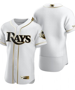 Tampa Bay Rays Mlb Golden Brandedition White Jersey Gift For Rays Fans