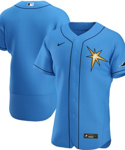 Tampa Bay Rays Spring Training Authentic Team Jersey - Light Blue Mlb