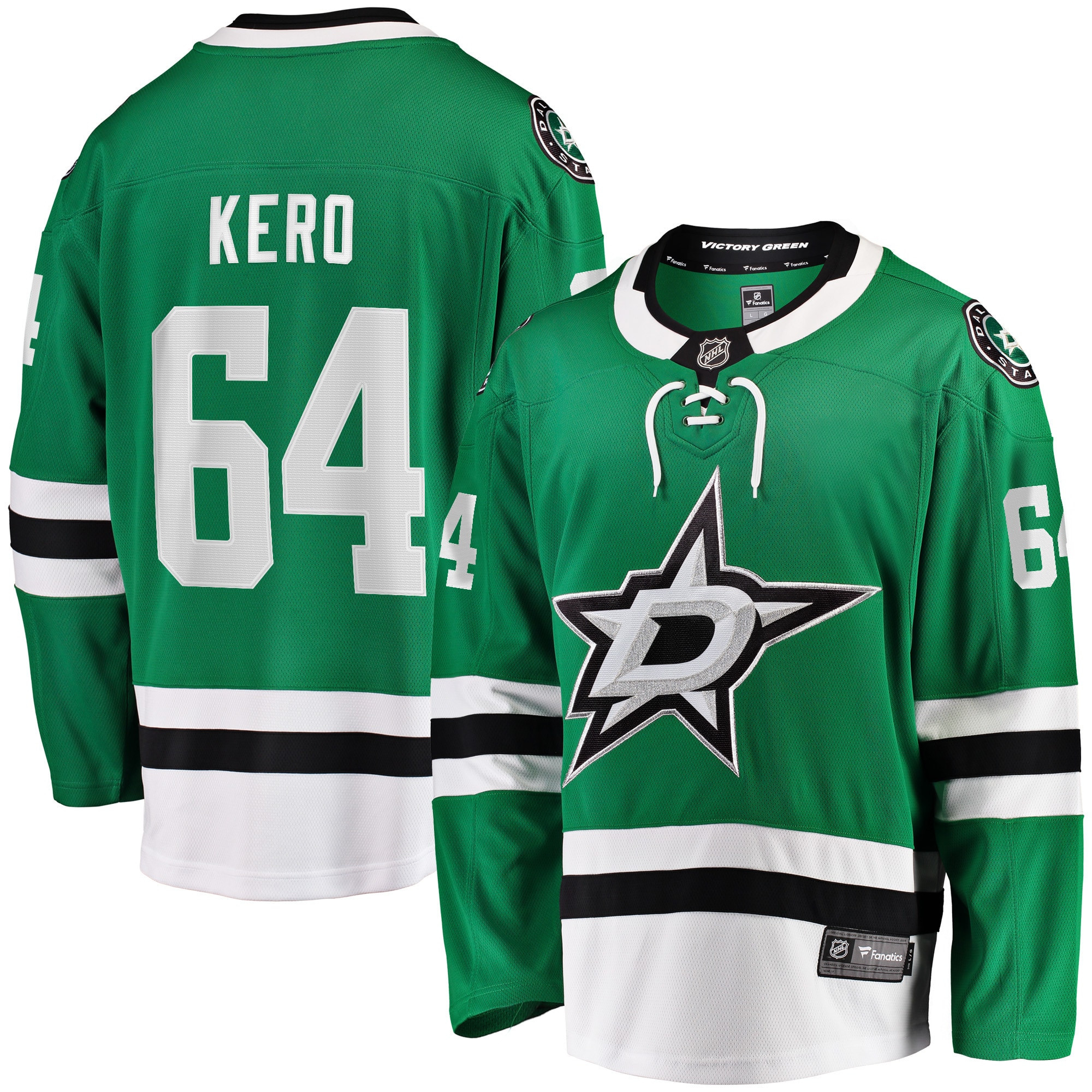 Tanner Kero Dallas Stars Fanatics Branded Home Breakaway Player Jersey - Kelly Green Nhl