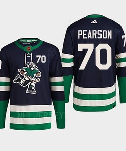 Tanner Pearson 70 Reverse Retro 2.0 2022 Vancouver Canucks Navy Jersey Primegreen