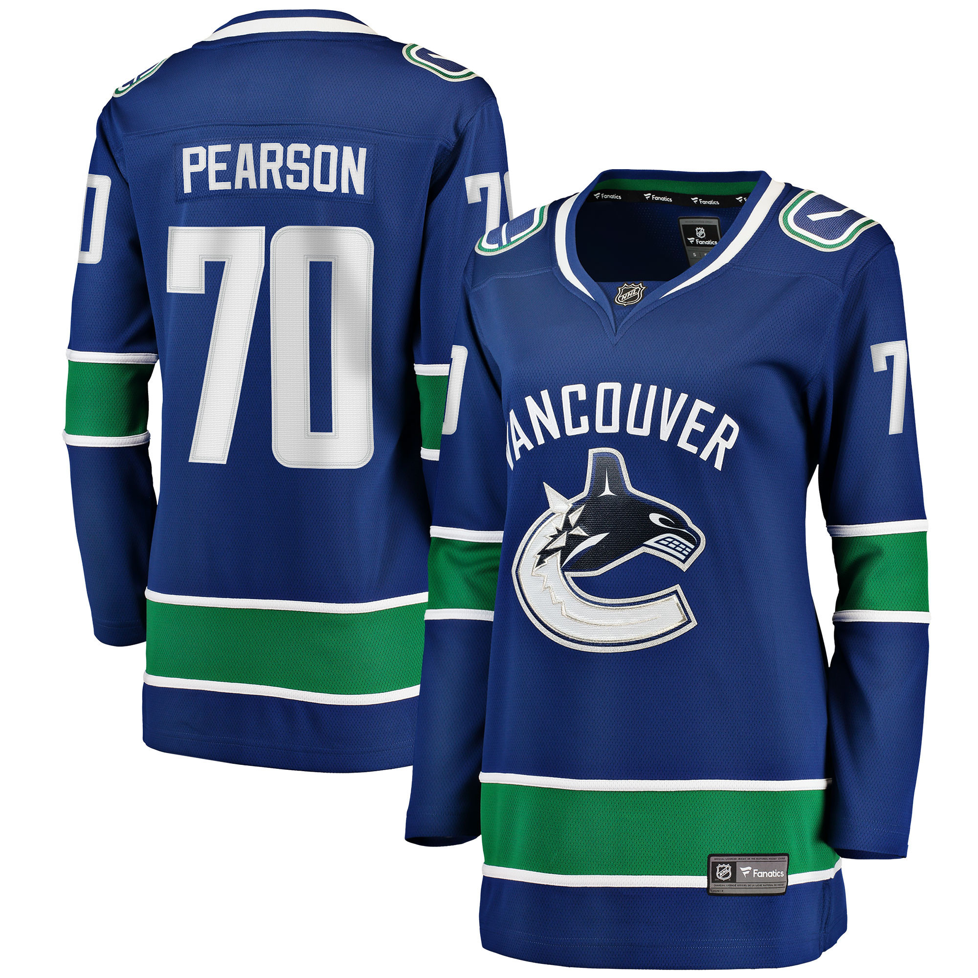 Tanner Pearson Vancouver Canucks Fanatics Branded Womens Home Breakaway Player Jersey - Blue Nhl