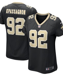 Tanoh Kpassagnon 92 New Orleans Saints Women's Game Player Jersey - Black