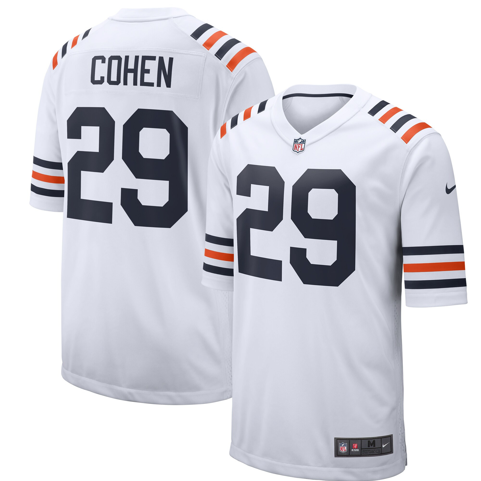 Tarik Cohen Chicago Bears 2019 Alternate Classic Game Jersey - White Nfl