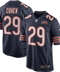 Tarik Cohen Chicago Bears Nike 100th Season Game Jersey - Navy
