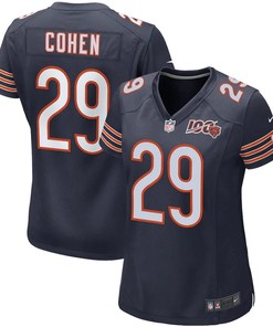 Tarik Cohen Chicago Bears Nike Womens 100th Season Game Jersey - Navy