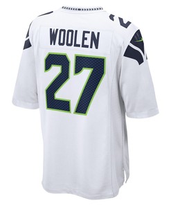 Tariq Woolen Seattle Seahawks Game Player Jersey - White