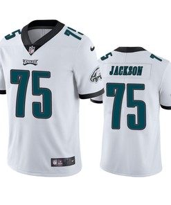 Tarron Jackson 75 Philadelphia Eagles White Vapor Limited Jersey