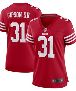 Tashaun Gipson Sr. 31 San Francisco 49ers Women's Home Game Player Jersey - Scarlet