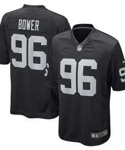 Tashawn Bower Las Vegas Raiders Game Player Jersey - Black