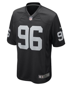 Tashawn Bower Las Vegas Raiders Game Player Jersey - Black