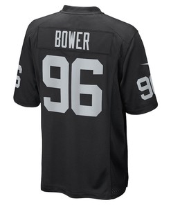 Tashawn Bower Las Vegas Raiders Game Player Jersey - Black