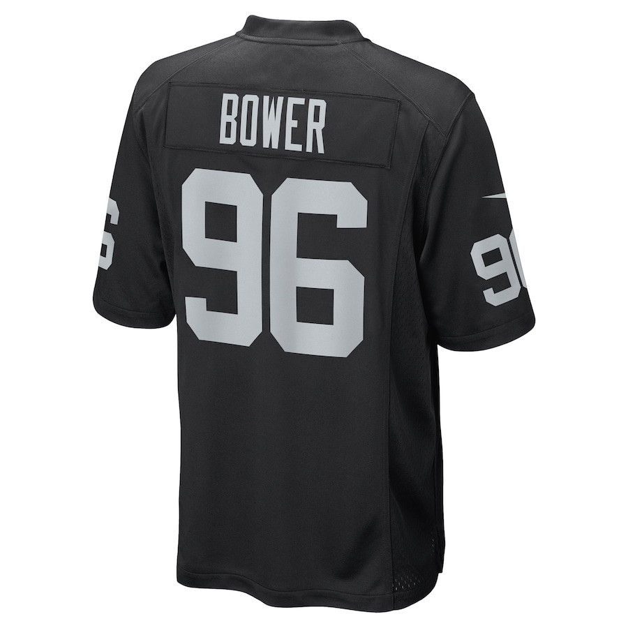 Tashawn Bower Las Vegas Raiders Game Player Jersey - Black
