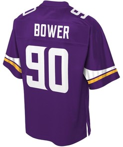 Tashawn Bower Minnesota Vikings Nfl Pro Line Team Color Player Jersey - Purple