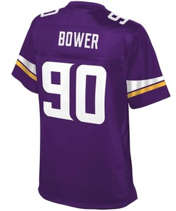 Tashawn Bower Minnesota Vikings Nfl Pro Line Womens Team Color Jersey - Purple