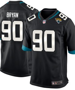 Taven Bryan Jacksonville Jaguars Game Player Jersey - Black Nfl