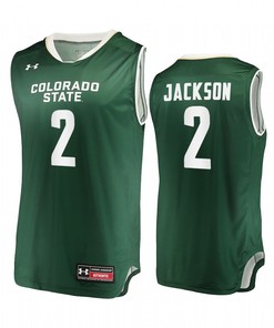 Tavi Jackson 2 Colorado State Rams Green Jersey 2022-23 College Basketball