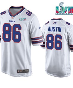 Tavon Austin 86 Buffalo Bills Super Bowl LVII Away Player Men Jersey - White Jersey