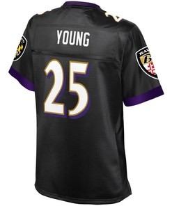 Tavon Young Baltimore Ravens Nfl Pro Line Womens Alternate Player Jersey - Black