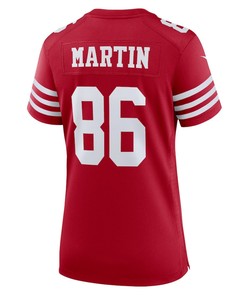 Tay Martin 86 San Francisco 49ers Women's Home Game Player Jersey - Scarlet