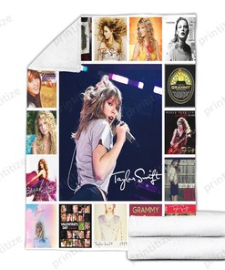 Taylor Alison Swift American Singer Album Covers Blanket