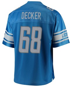 Taylor Decker Detroit Lions Nfl Pro Line Team Color Player Jersey - Blue