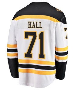 Taylor Hall 71 Boston Bruins Stanley Cup 2023 Playoffs Patch Away Breakaway Men Jersey - White