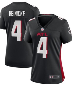 Taylor Heinicke 4 Atlanta Falcons Women's Game Player Jersey - Black