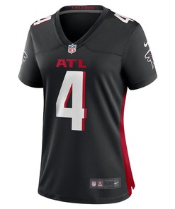 Taylor Heinicke 4 Atlanta Falcons Women's Game Player Jersey - Black