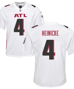 Taylor Heinicke 4 Atlanta Falcons Youth Game Jersey - White