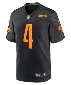 Taylor Heinicke 4 Washington Commanders Alternate Game Player Jersey - Black