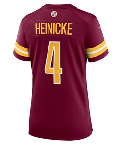 Taylor Heinicke Washington Commanders Women's Player Game Jersey - Burgundy