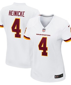 Taylor Heinicke Washington Football Team Womens Player Game Jersey - White Nfl