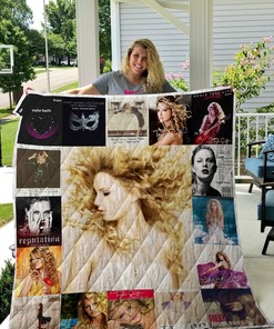 Taylor Swift Albums Quilt Blanket