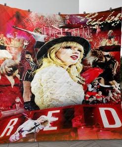 Taylor Swift Fan Gift, Taylor Swift Red Album Blanket