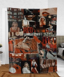 Taylor Swift Fan Gift, Taylor Swift Red Album Sofa Blanket Gift