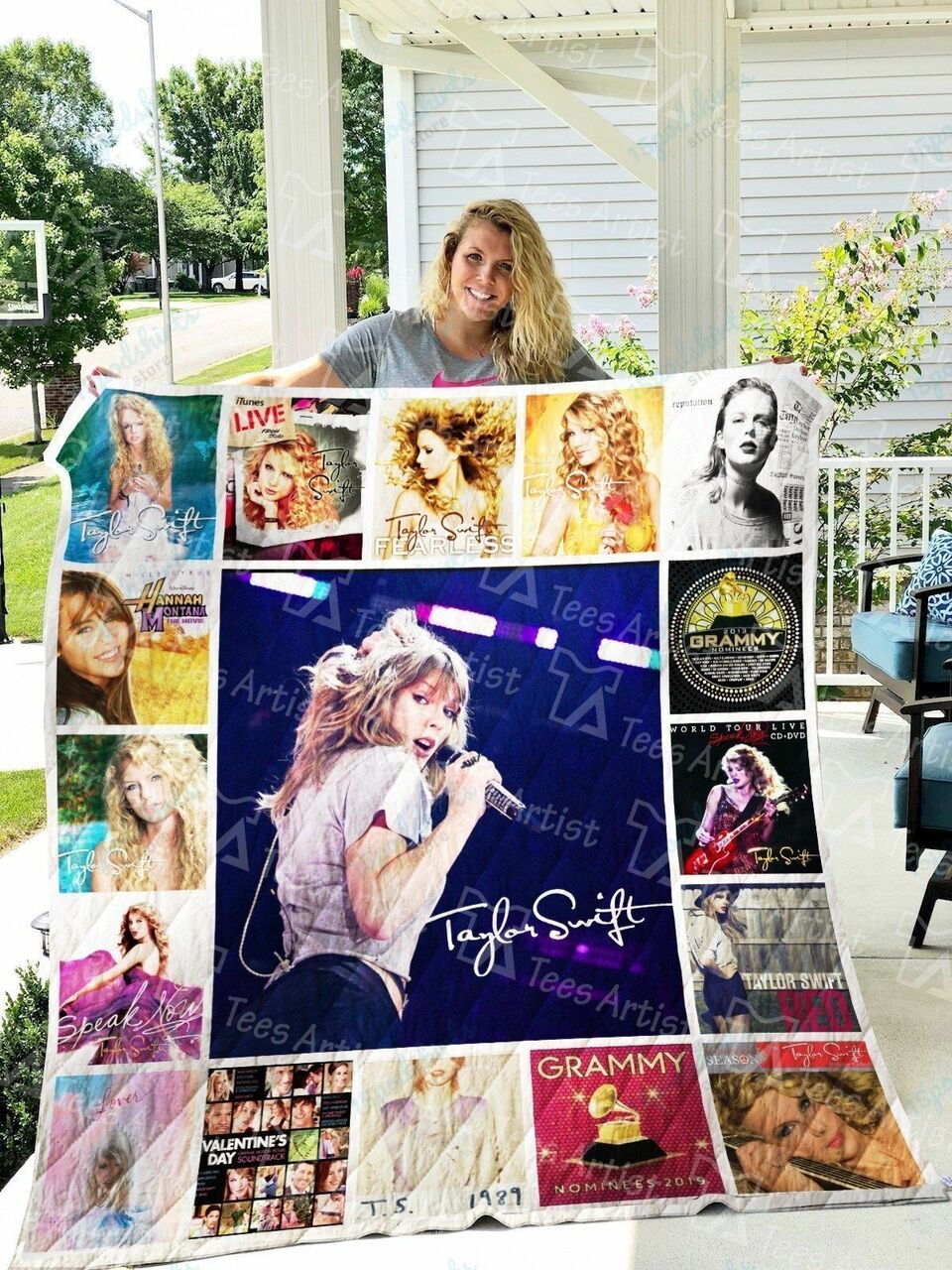 Taylor Swift Quilt Blanket Gift For Swfities