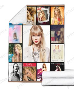 Taylor Swift Signed For Fans Blanket