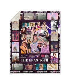 Taylor Swift The Eras Tour Sherpa Fleece Blanket & Quilt Ver 1