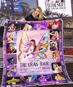 Taylor Swift The Eras Tour Sherpa Fleece Blanket & Quilt Ver 2