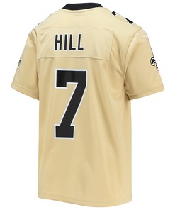 Taysom Hill 7 New Orleans Saints Youth Inverted Team Game Jersey - Gold