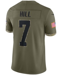 Taysom Hill New Orleans Saints 2022 Salute To Service Limited Jersey - Olive