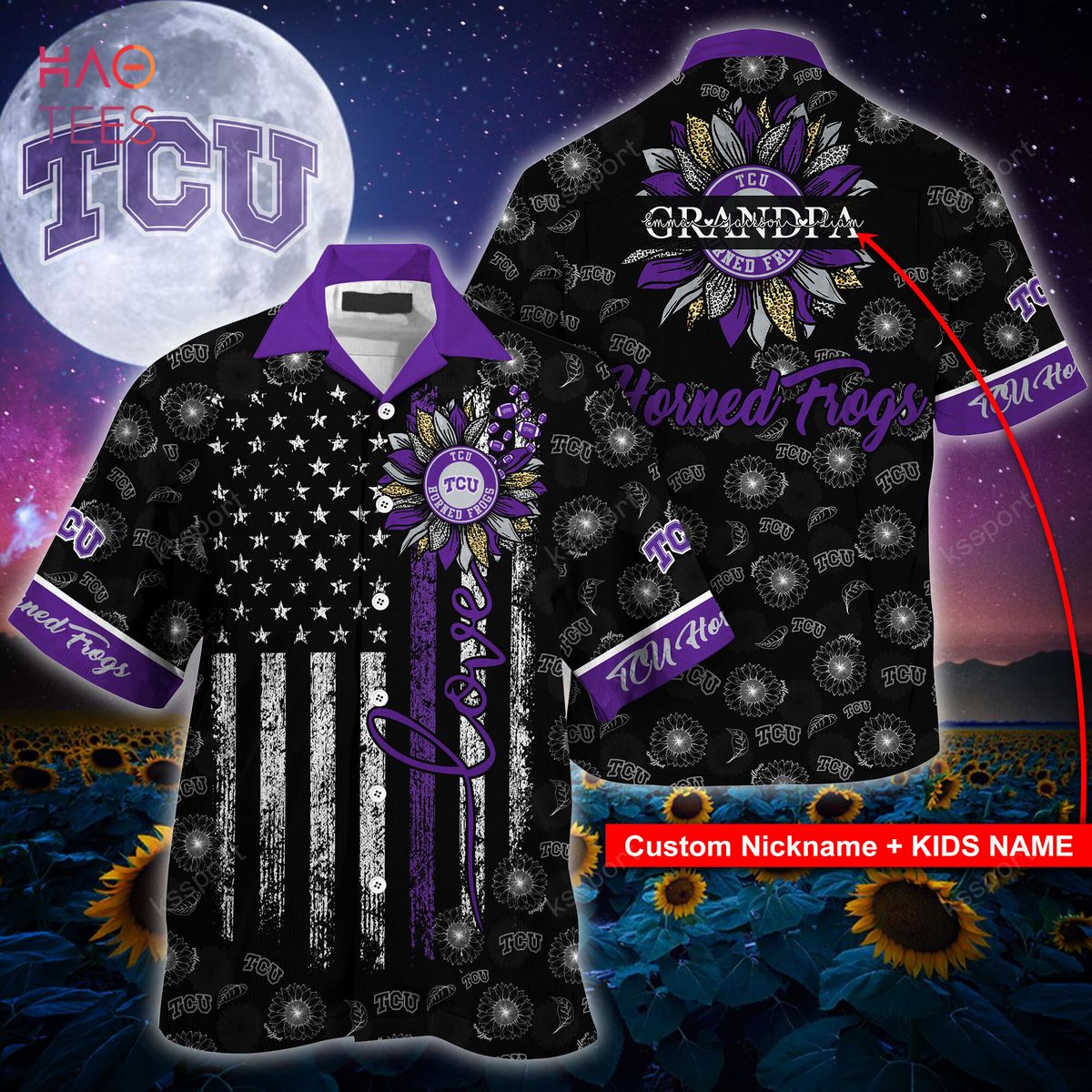 Tcu Horned Frogs Hawaiian Shirt