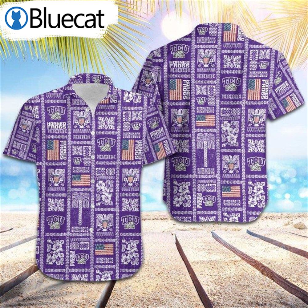 Tcu Horned Frogs Summer Commemorative Hawaiian Shirt