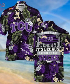 Tcu Horned Frogs Summer Hawaiian Shirts, With Tropical Patterns for Fans