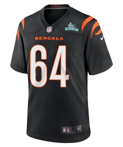 Ted Karras 64 Cincinnati Bengals Super Bowl LVII Champions Men Game Jersey - Black